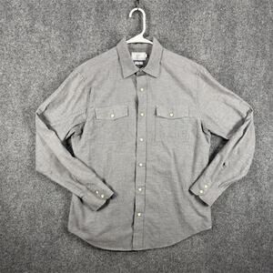 Southern Tide Button Down Shirt Gray Classic Fit Medium Long Sleeve